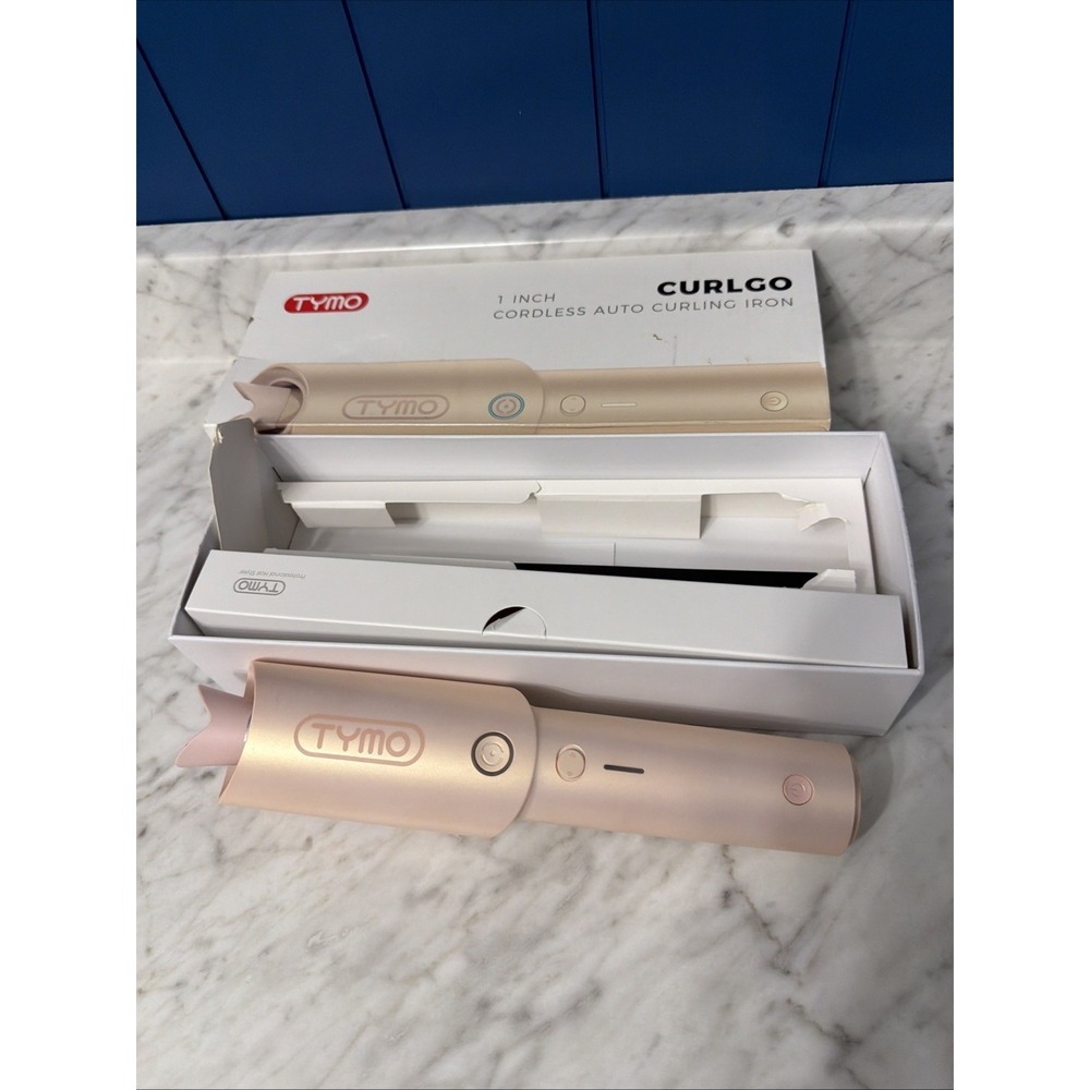 TYMO CurlGo 1-Inch Cordless Auto Curling Iron - Rose Gold